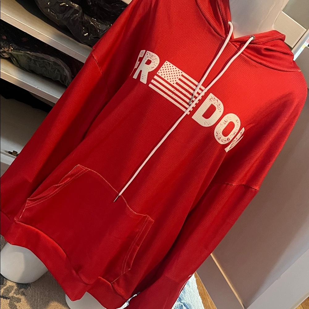 Red Freedom Hoodie-NWOT